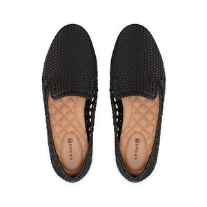 Birdies Starling in Black Rattan Size 9.5